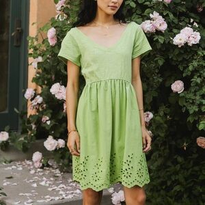 Bohme Aria Eyelet Lace Mini Dress